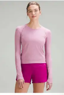 NWT Lululemon Swiftly Tech LS Shirt 2.0 *Race Length / Pink Peony / Velvet Dust