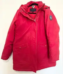 Lands' End Squall Waterproof Insulated Winter Stadium red coat size medium