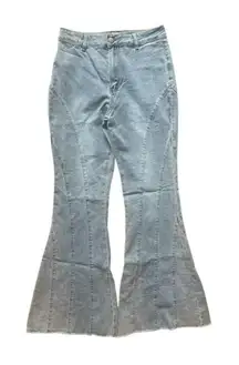 Easel Los Angeles SZ S wide leg bell-bottom jeans