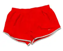 Nike Women's Running Shorts Bright Red Athletic Gym Workout Athletic Size M