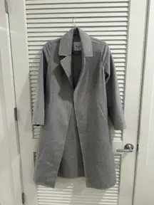 Abercrombie Double-Cloth Belted Wool-Blend Coat