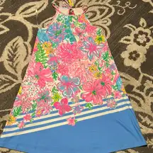 Lily Pulitzer high neck halter dress. New. Paradise found Margot swing dress.