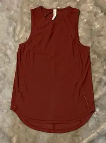 Lululemon Athletica Burgundy Red Muscle Tee Athletic Tank Top Size 2