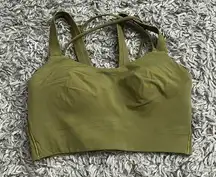 lululemon bronze green like a cloud bra d/dd size 6