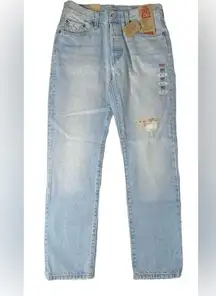 LEVI’S Women’s 501 Original-Fit Straight Leg She’s Crafty Jeans