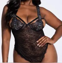 PLAYBOY PLUS SIZE LACE THE MUSIC TEDDY