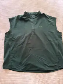 FIGS Green Rafaela Oversized Scrub Top