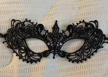 Elegant Black Lace Masquerade Mask