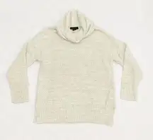 NWOT Sanctuary Oatmeal Grey Cowl Neck Waffle Knit Tunic Sweater