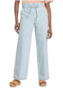 Universal Thread High-Rise Drawstring Wide-Leg Jeans NWT, Size 8 Long