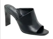 David by Charles David Genie Open Toe Mule Heel Sandal Black Size 7