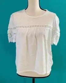 ⭐️ New with tags generation love white fran gauze top in size xs