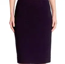 Nanette Lepore Textured Black Pencil Mini Skirt NEW Size