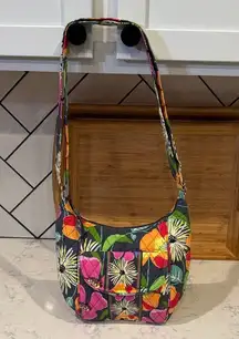 Vera Bradley Clare Crossbody Bag, colorful floral design summer farm country