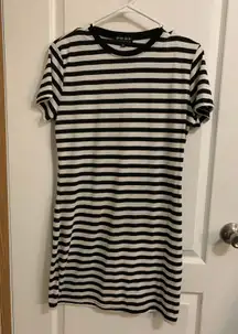Black And White T Shirt Dress