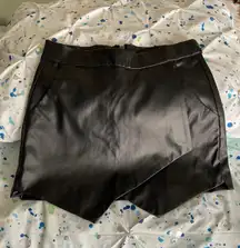 Black Leather Skirt 