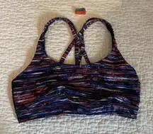 Lululemon Energy Sports Bra Multicolored Striped Size