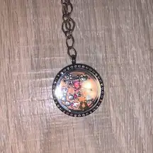 Origami Owl silver sequined necklace