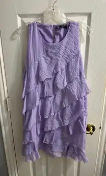 Purple Ruffle Dress