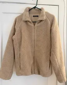 Brandy Melville Sherpa Zip-Up Jacket