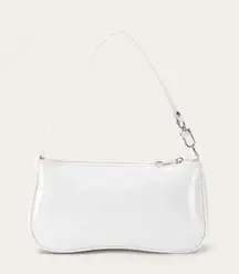 white leather shoulder bag