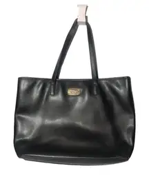 Michael Michael Kors black large leather shoulder bag purse tote