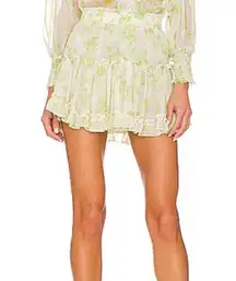 MISA Los Angeles Marion Skirt Honeydew Blossom