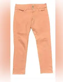 Lilly Pulitzer Worth Skinny Mini Flamingo Pink Jeans Size 8 Summer Casual Denim