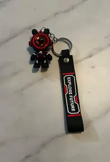 Black & Red Astronaut Theme Key Ring