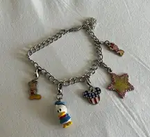 Disney  | Charm Bracelet Minnie, Mickey, Donald Duck, Tinkerbell, Mickey Ears