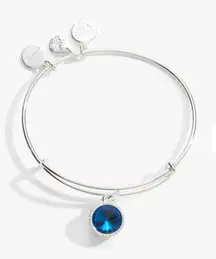 Alex and Ani December Birthstone Charm Bangle, Blue Zircon