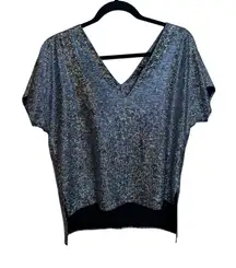 Caramela Holographic V-Neck Disco Top