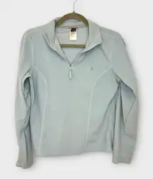 The North Face Light Blue Fleece Quarter Zip Pullover | Women’s M Outdoor Hiking