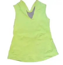 Lululemon Athletica, Workout Tank Top, Built in Bra, Yellow, Women's medium