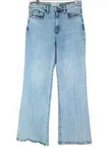 RSQ High Rise Flare Womens Size 30 Demin Jeans Light Wash Blue