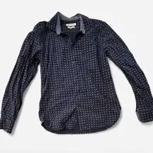 Denim & Flower Slim Fit Men’s Button Down Long Sleeve Shirt, Size Small