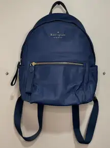 Kate Spade Blue nylon backpack