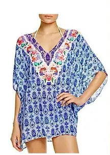 New. Nanette Lepore blue and pink caftan cover-up.