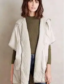 Anthropologie  Hooded Utility Cape / Jacket