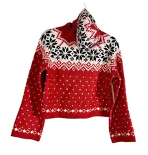 No Boundaries Red‎ Sweater And Hat Set Size Small