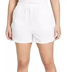 DSG High Rise Notched Woven Shorts White size M 3" Inseam Water Repellent NWT