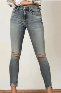 Boyish High-Rise Donny Skinny Jeans in A Fist Full of Dollars Women’s Sz 30