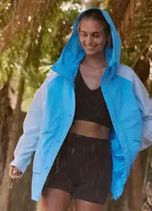 NWOT Free People Movement Singin In The Rain Packable Jacket Size Medium