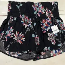 Free People Movement Running Short Medium Floral Deco The Way Home Bikini Lining