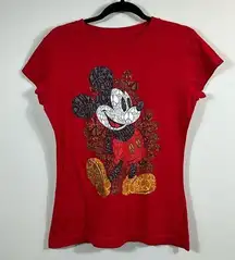 Mickey Mouse Disneyland Walt Disney World Peace Women Tee Size Medium