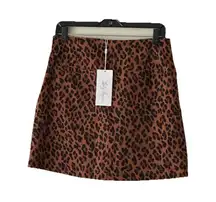 Lady Hagen 17" Wrap Skort Leopard Print Hazel Size 4 New Tennis  Prep Golf