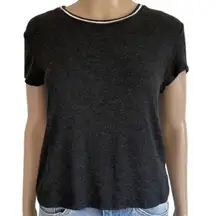 Brandy Melville Super Soft &‎ Stretchy Dark Gray Crewneck Short Sleeve Basic Tee
