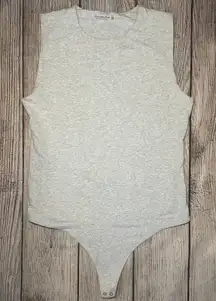 Abercrombie & Fitch Soft A & F Collection Gray Bodysuit Tank Womens XXL Casual
