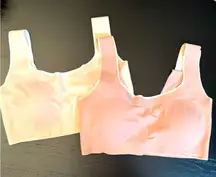 2 Vince Camuto Pink and Cream Sports Bra set
T-shirt bra no-show wireless sz L