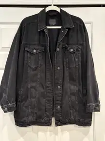 American Eagle Black Denim Jacket